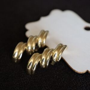 Gold Clip on Earrings